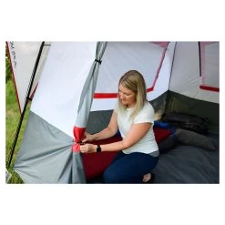 Alps Mountaineering Camp Creek 4-Person Gray/Red -Outdoor World 1930850001 camp creek 4 june 2020 shoot 3 1