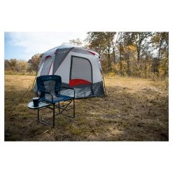 Alps Mountaineering Camp Creek 4-Person Gray/Red -Outdoor World campside chair lifestyle 2